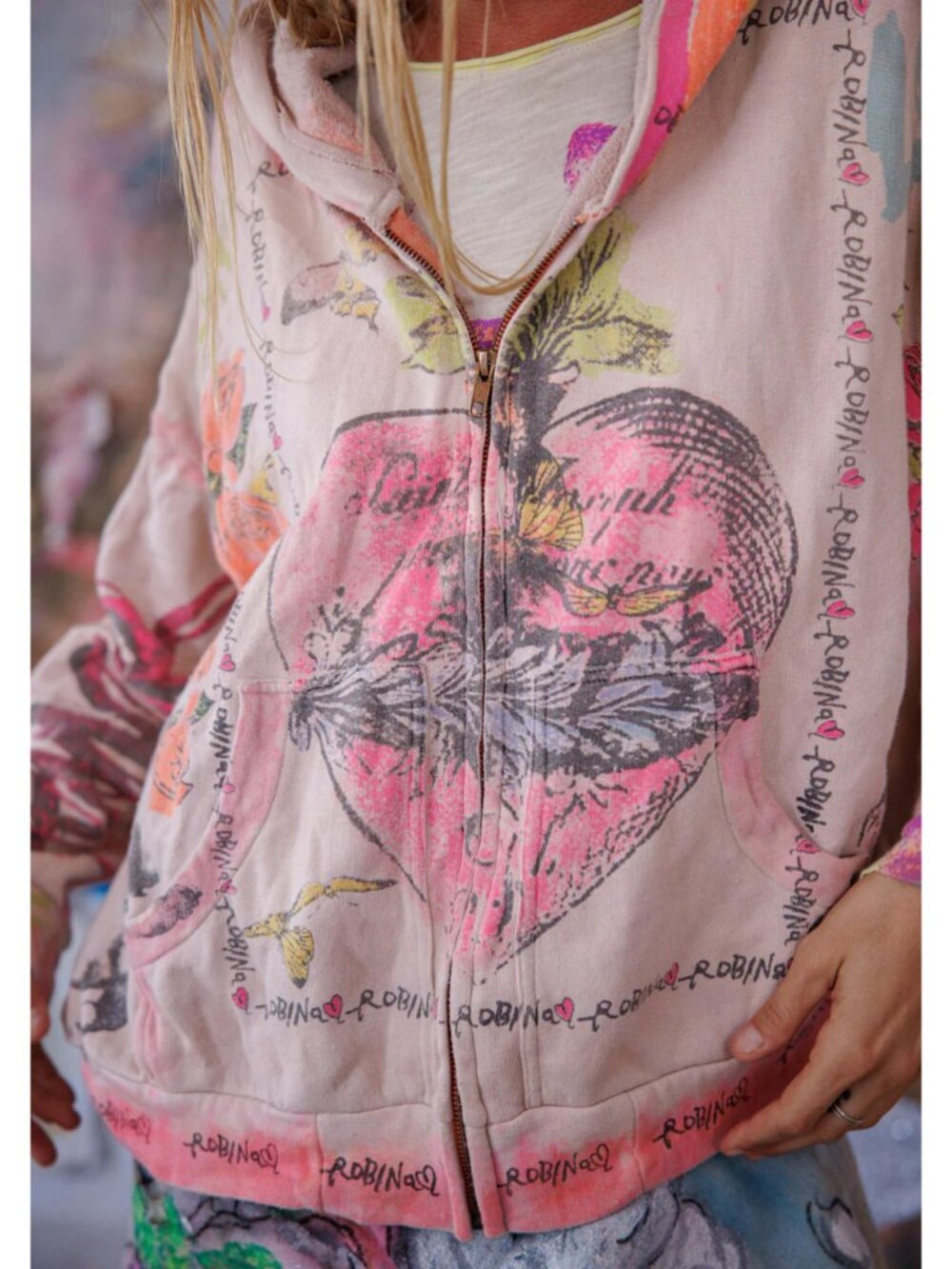 Magnolia Pearl Awaken Sleeping Heart Isola Hoodie - OS - Picture 7 of 7